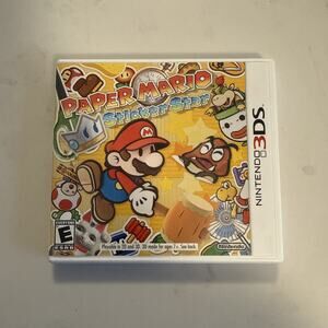 Paper Mario Sticker Star (Nintendo 3DS, 2012) CIB